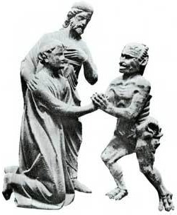 Imagen: Teófilo hace un trato con el Diablo