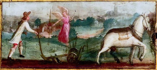 Panel pintado de San Guido de Anderlecht