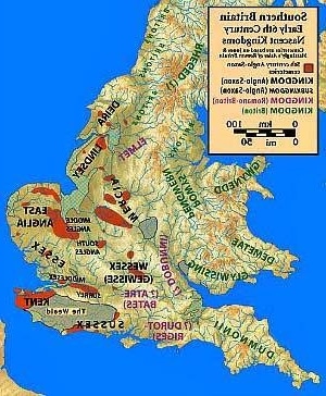 Imagen: Mapa de Gran Bretaña del siglo VI