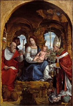 Pintura de Bernardino Zenale de San Jerónimo